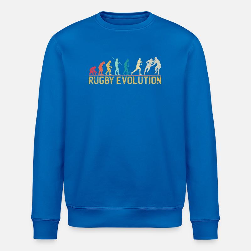 Rugby Evolution Silhouette Design - Sweat bio ROLLER Stanley/Stella Unisexe - bleu roi