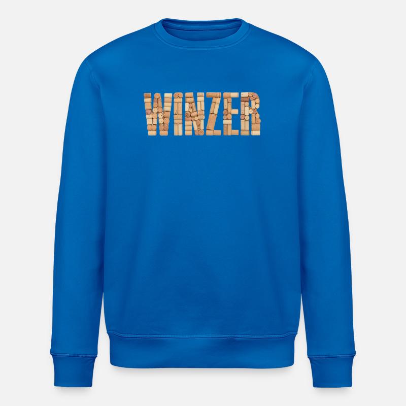 Winzer – Korken Design - Stanley/Stella Unisex Bio-Sweatshirt ROLLER - Königsblau