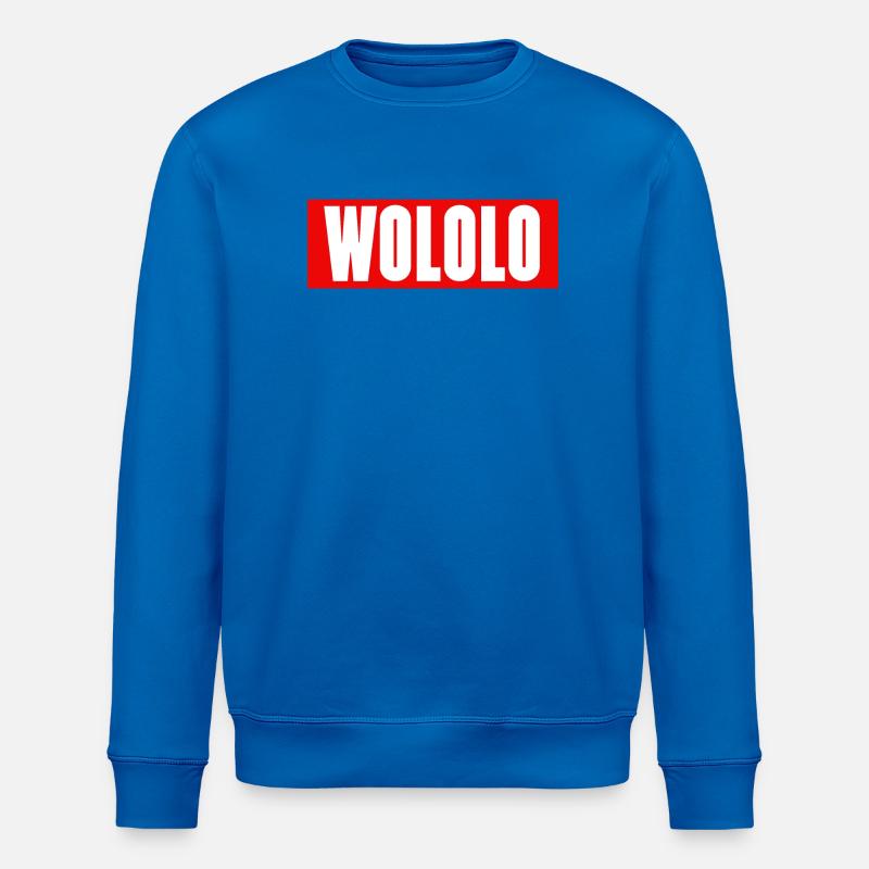 Wololo - 1 - édition Mobii_3 - Rouge&Blanc - Sweat bio ROLLER Stanley/Stella Unisexe - bleu roi
