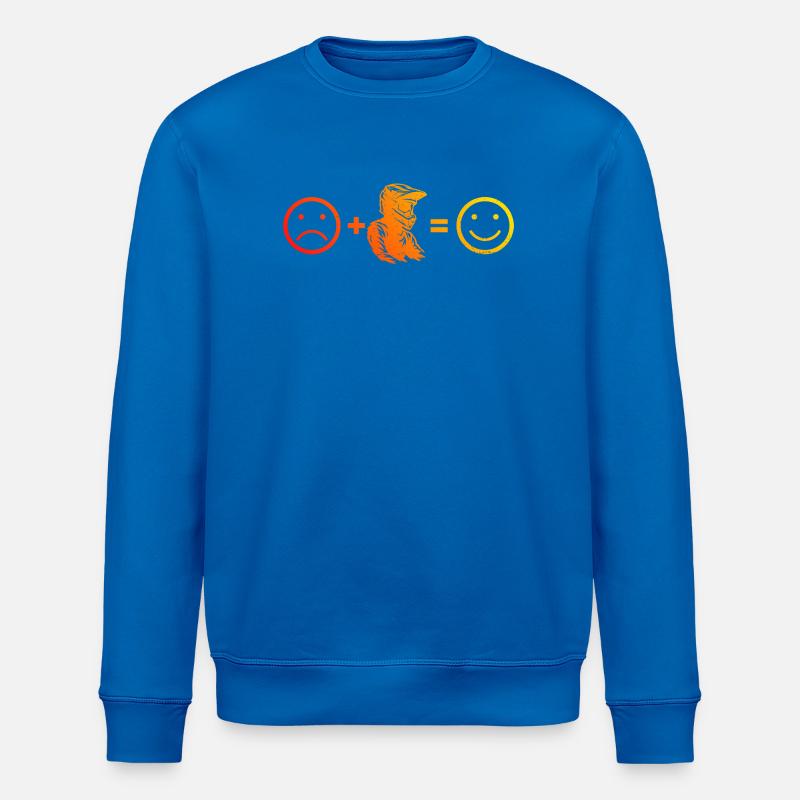 Modernes Motocross Artwork - Stanley/Stella Unisex Bio-Sweatshirt ROLLER - Königsblau