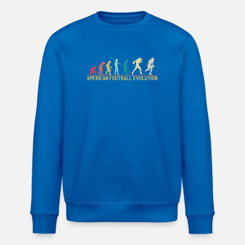 American Football Evolution Design - Stanley/Stella Unisex Bio-Sweatshirt ROLLER - Königsblau