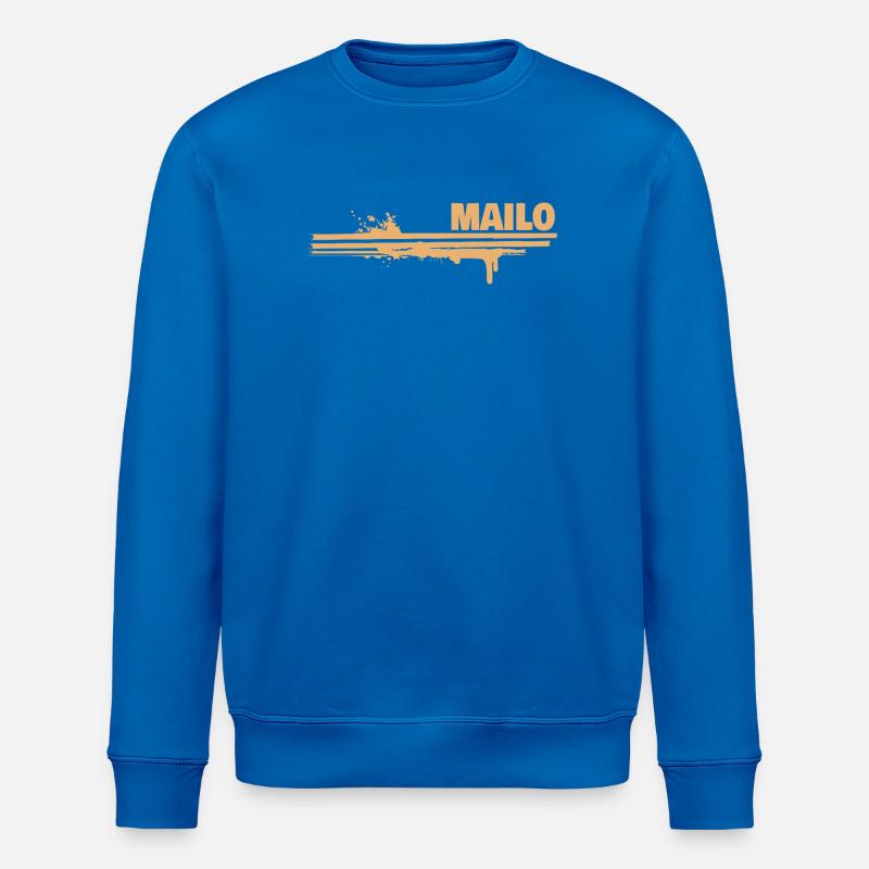 Touche de couleur Mailo - Sweat bio ROLLER Stanley/Stella Unisexe - bleu roi
