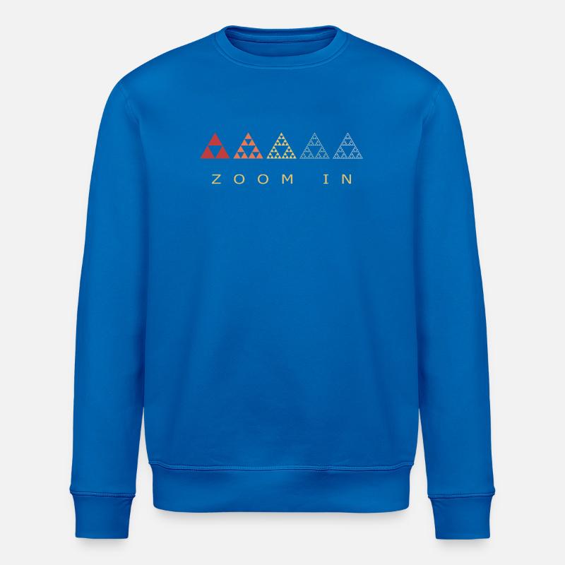 Fractal Triangle Retro Geometry - Stanley/Stella ROLLER Unisex Organic Sweatshirt - royal blue