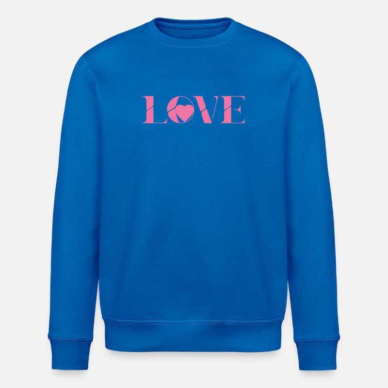 Pink-Love-Text-Design - Stanley/Stella Unisex Bio-Sweatshirt ROLLER - Königsblau
