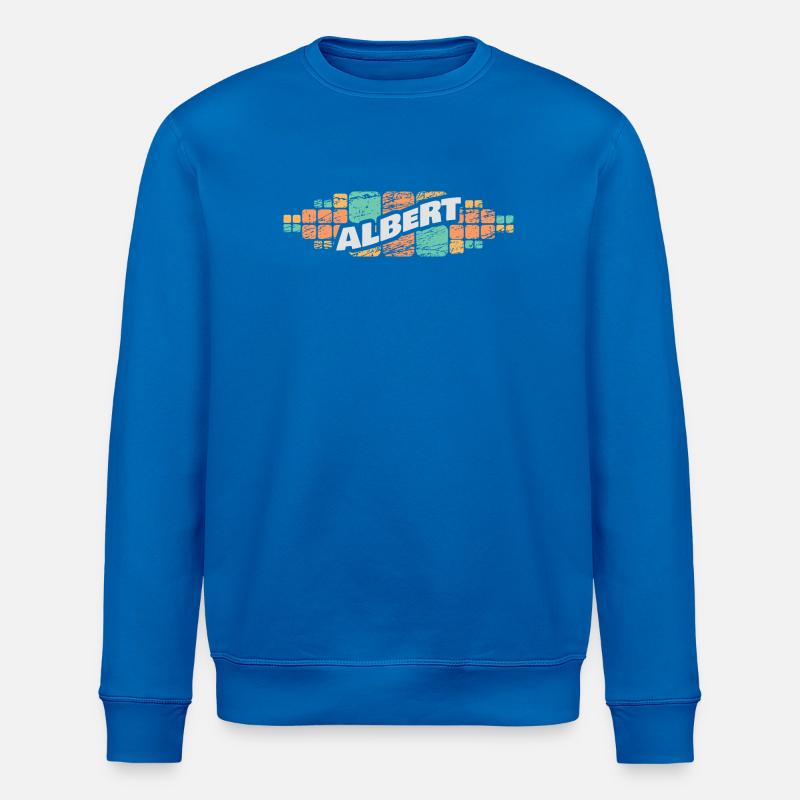 Albert comme prénom - Sweat bio ROLLER Stanley/Stella Unisexe - bleu roi