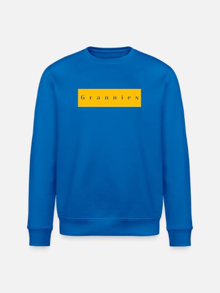 Omas Typografie Gelb Lila - Stanley/Stella Unisex Bio-Sweatshirt ROLLER - Königsblau