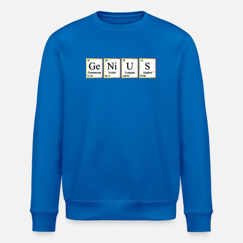 Genius Periodic Table Elements Chemistry - Stanley/Stella Unisex Bio-Sweatshirt ROLLER - Königsblau
