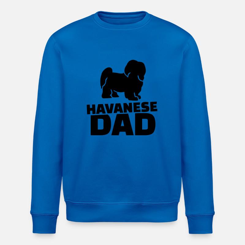Havanese Dad - Stanley/Stella ROLLER Unisex Organic Sweatshirt - royal blue