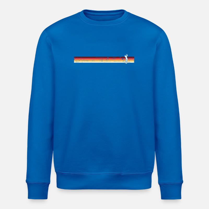Retro Sunset Dance Silhouette - Stanley/Stella ROLLER Unisex Organic Sweatshirt - royal blue