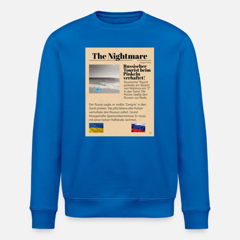 The Nightmare 2 Ironisch - Stanley/Stella Unisex Bio-Sweatshirt ROLLER - Königsblau