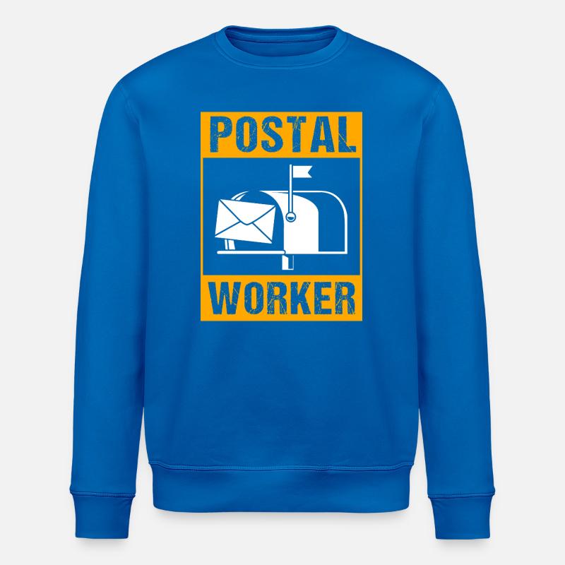 Post Poststempel Postbote - Stanley/Stella Unisex Bio-Sweatshirt ROLLER - Königsblau