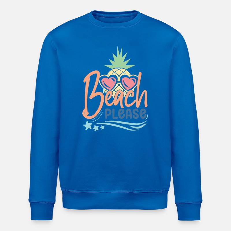 Beach Please - Stanley/Stella ROLLER Unisex Organic Sweatshirt - royal blue