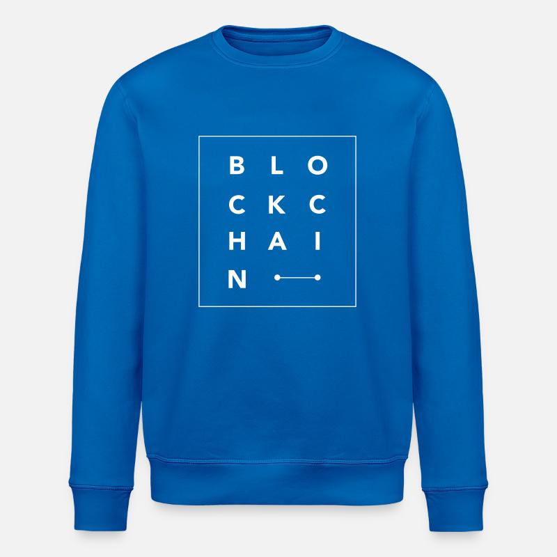 BlockChain-Buchstabenquadrat - Stanley/Stella Unisex Bio-Sweatshirt ROLLER - Königsblau