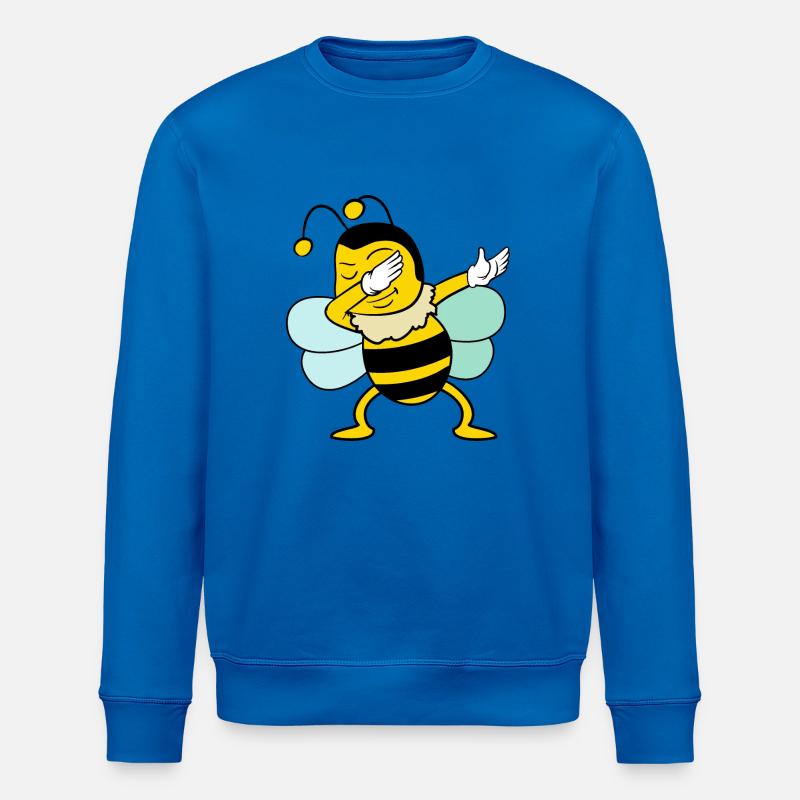 Dabbing Dab Bee - Stanley/Stella ROLLER Unisex Organic Sweatshirt - royal blue