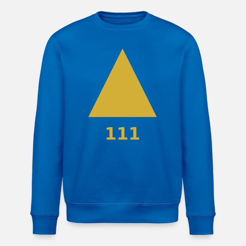 Minimalist Triangulate Levitate Illustration - Stanley/Stella ROLLER Unisex Organic Sweatshirt - royal blue