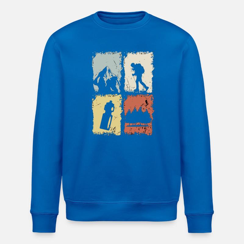 Vier Panel Silhouette Grunge - Stanley/Stella Unisex Bio-Sweatshirt ROLLER - Königsblau