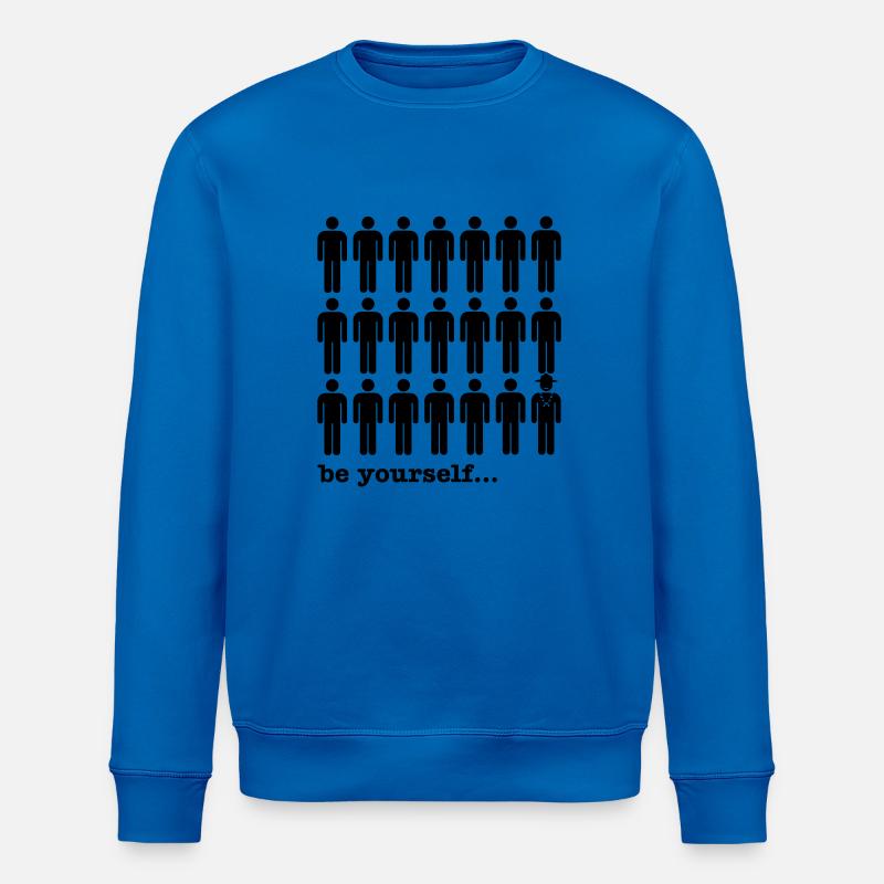 be yourself - Sweat bio ROLLER Stanley/Stella Unisexe - bleu roi