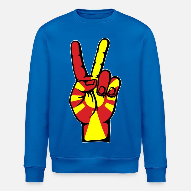 Macédoine Drapeau Paix Victoire Symbole - Sweat bio ROLLER Stanley/Stella Unisexe - bleu roi