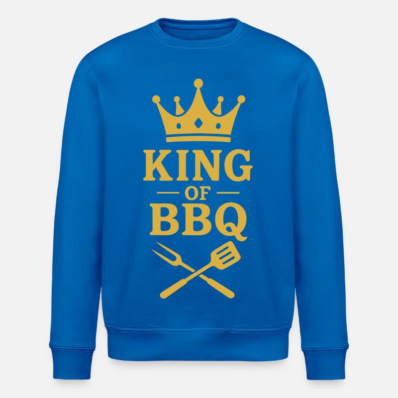 Roi du BBQ | Grillmeister Krone - Sweat bio ROLLER Stanley/Stella Unisexe - bleu roi