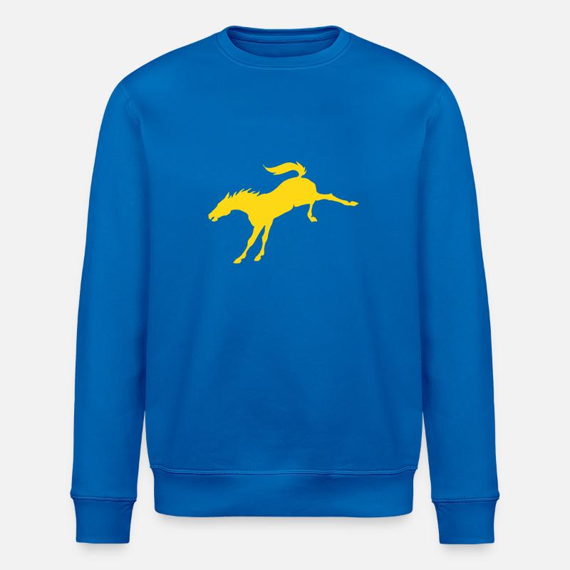 Bockendes Pferd - Stanley/Stella Unisex Bio-Sweatshirt ROLLER - Königsblau
