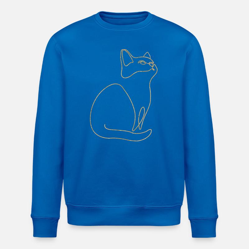 Chaton Chat Chat - Sweat bio ROLLER Stanley/Stella Unisexe - bleu roi