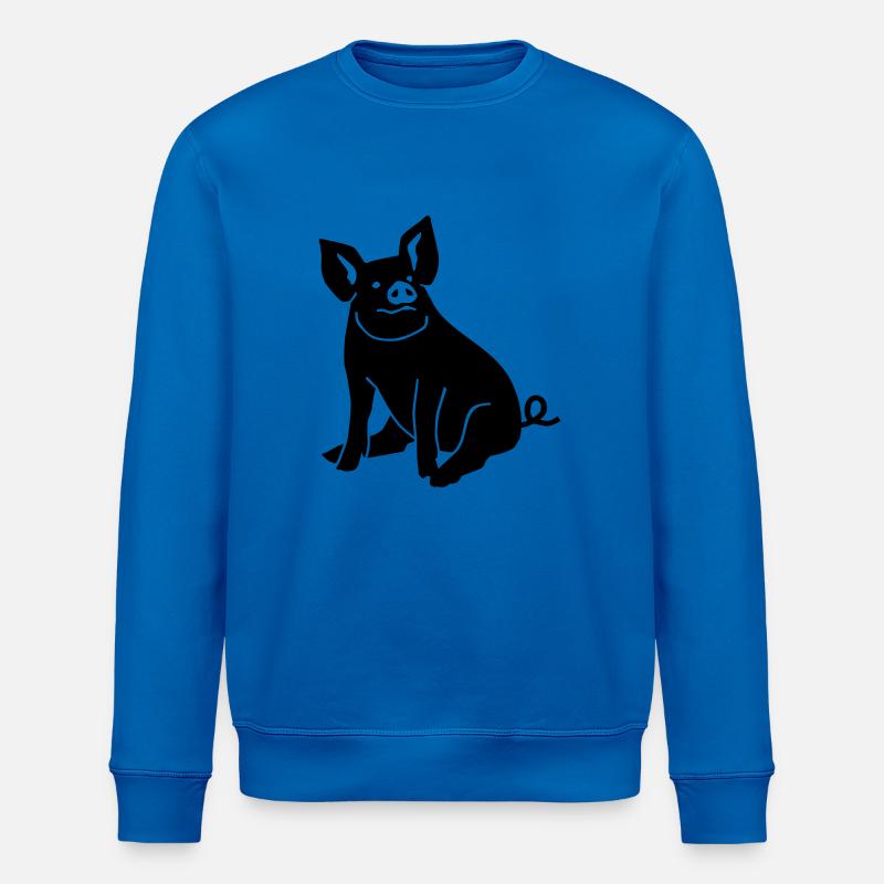 Cochon - Sweat bio ROLLER Stanley/Stella Unisexe - bleu roi