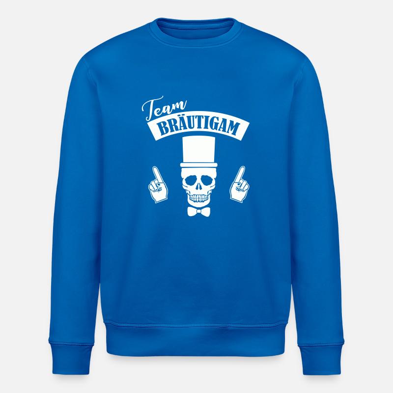 Team Bräutigam Skull - Stanley/Stella Unisex Bio-Sweatshirt ROLLER - Königsblau