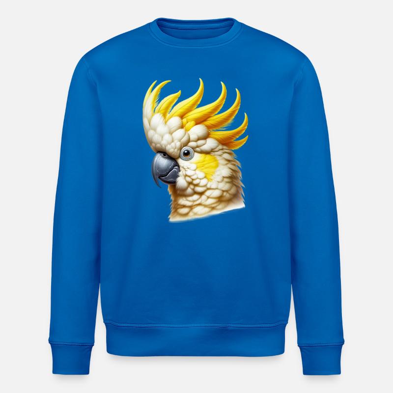 Perroquet cacatoès - Sweat bio ROLLER Stanley/Stella Unisexe - bleu roi
