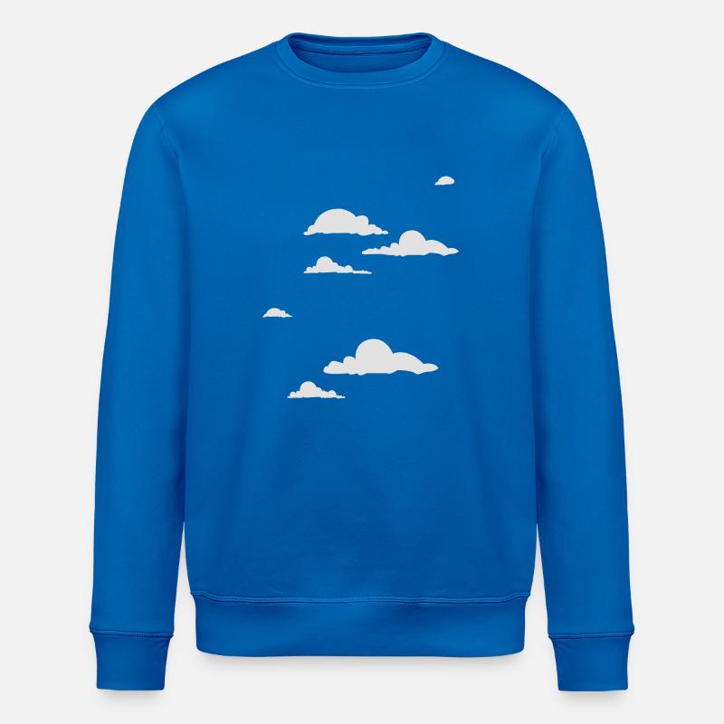 Les nuages - Sweat bio ROLLER Stanley/Stella Unisexe - bleu roi