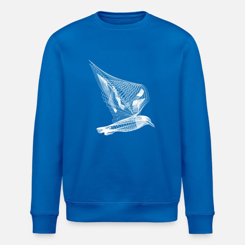 Vogel Line Art - Stanley/Stella Unisex Bio-Sweatshirt ROLLER - Königsblau