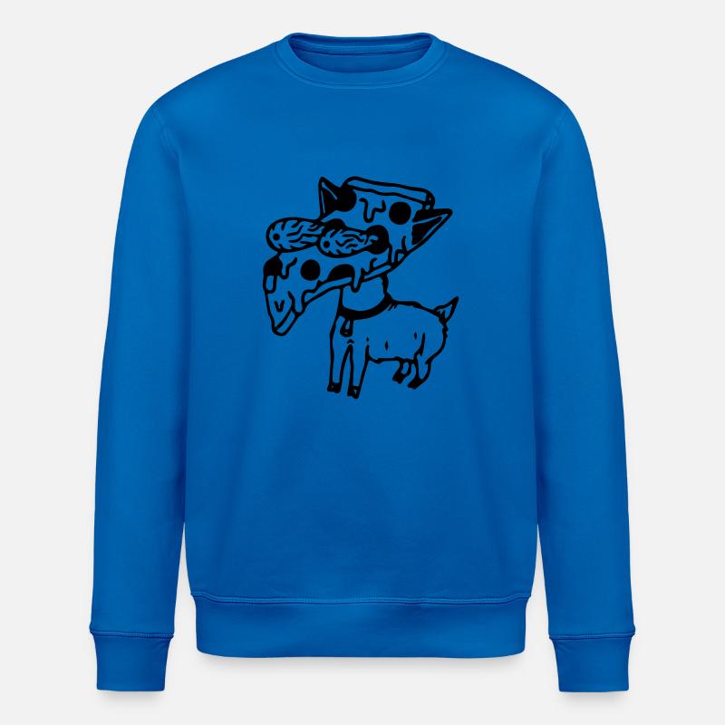 Pizza Hund - Stanley/Stella Unisex Bio-Sweatshirt ROLLER - Königsblau