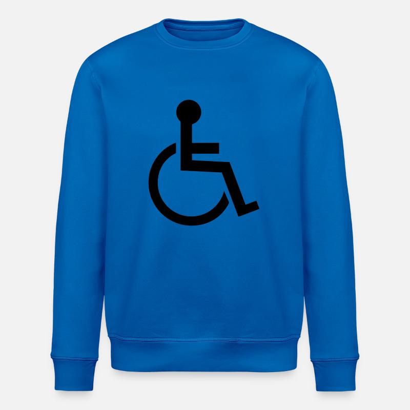 rollstuhl - Stanley/Stella Unisex Bio-Sweatshirt ROLLER - Königsblau