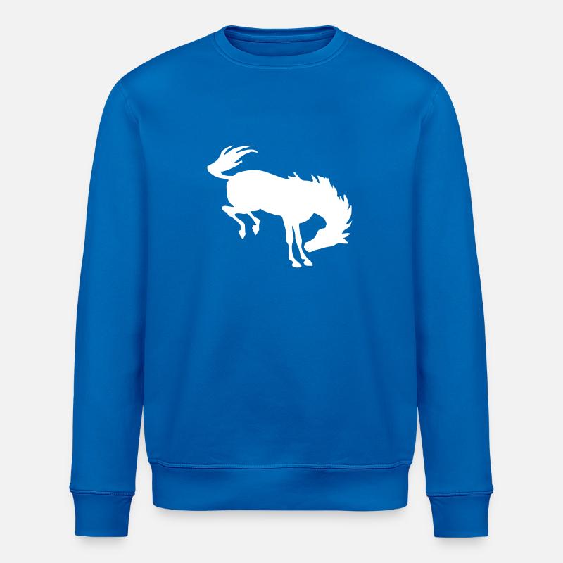 Bockendes Pferd - Stanley/Stella Unisex Bio-Sweatshirt ROLLER - Königsblau