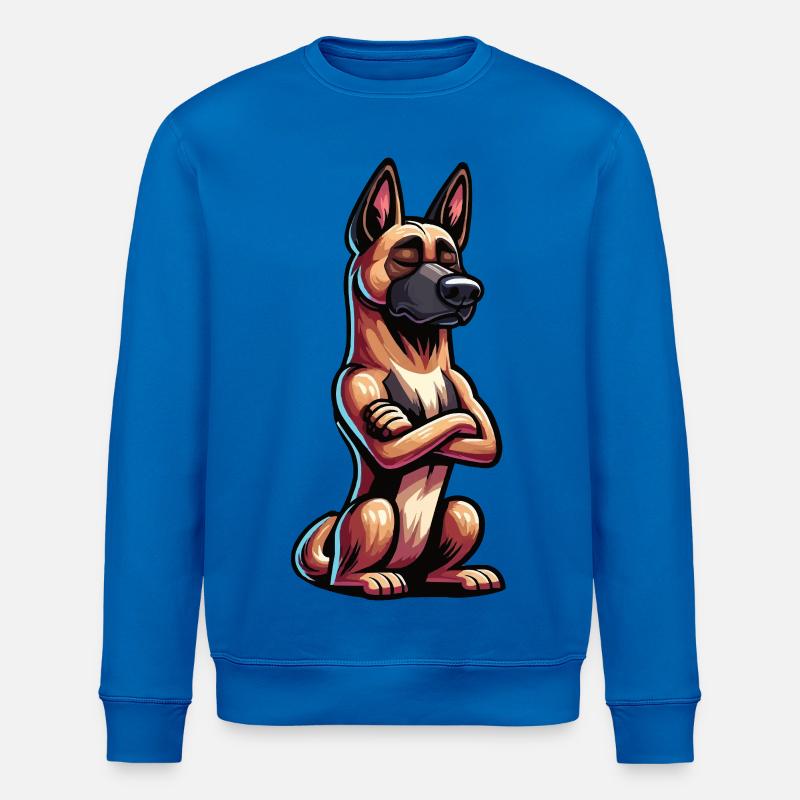 Malinois Belgischer Schäferhund Malinoisbesitzer - Stanley/Stella Unisex Bio-Sweatshirt ROLLER - Königsblau