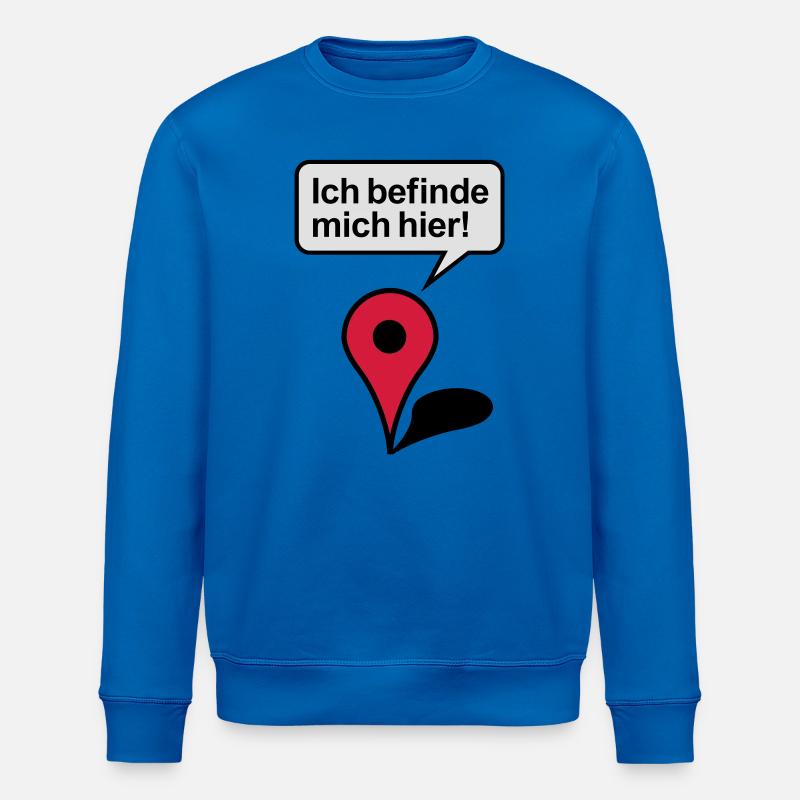 Ich befinde mich hier Google Maps - Stanley/Stella Unisex Bio-Sweatshirt ROLLER - Königsblau