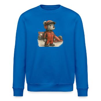 Lord Petzi Rennfahrer - Stanley/Stella Unisex Bio-Sweatshirt ROLLER - Königsblau - Vorne - Nik (191cm)