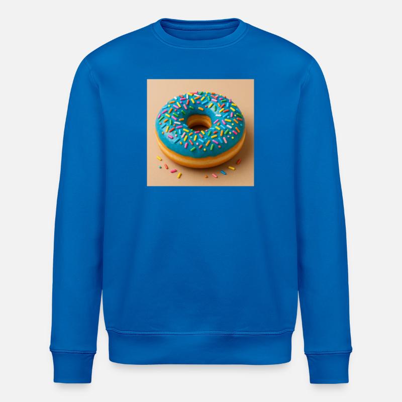 Donut mit Blauem Zuckerguss - Stanley/Stella Unisex Bio-Sweatshirt ROLLER - Königsblau
