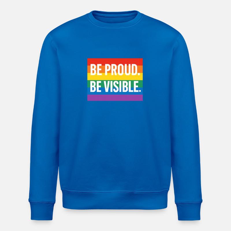 Regenbogen Pride Statement Design - Stanley/Stella Unisex Bio-Sweatshirt ROLLER - Königsblau
