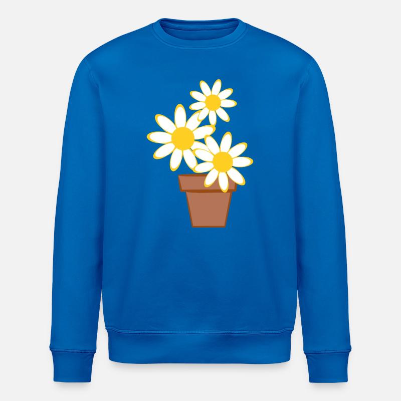Gänseblümchen - Stanley/Stella Unisex Bio-Sweatshirt ROLLER - Königsblau