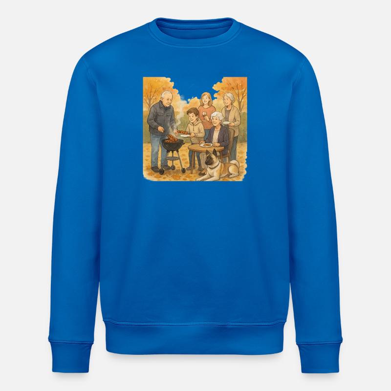 Grill im Herbst - Stanley/Stella Unisex Bio-Sweatshirt ROLLER - Königsblau
