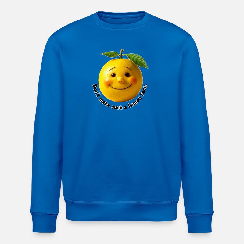 Zitrone mit süßem Lächeln - Stanley/Stella Unisex Bio-Sweatshirt ROLLER - Königsblau