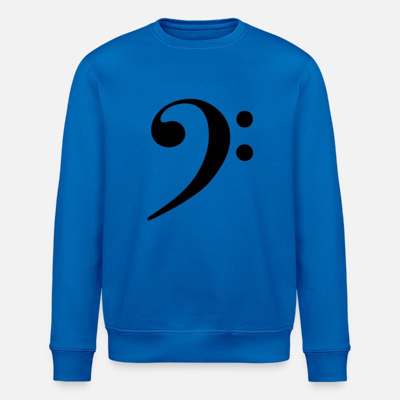 cle de fa note musique - Sweat bio ROLLER Stanley/Stella Unisexe - bleu roi