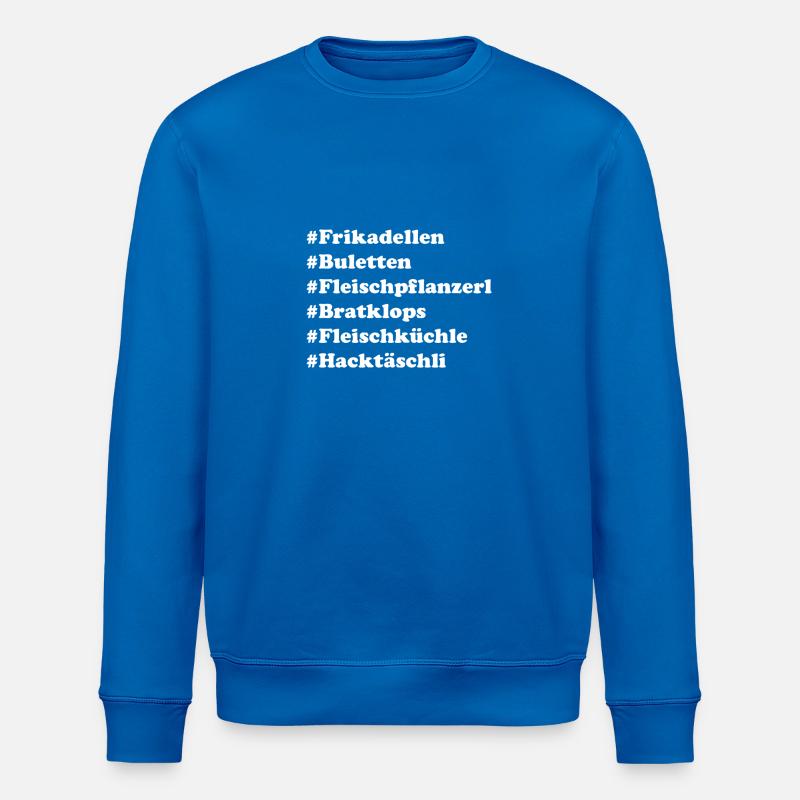 Frikadellen Buletten Fleischpflanzerl Bratklops - Stanley/Stella Unisex Bio-Sweatshirt ROLLER - Königsblau