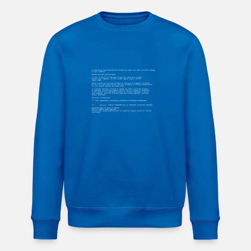 Blue Screen - Sweat bio ROLLER Stanley/Stella Unisexe - bleu roi