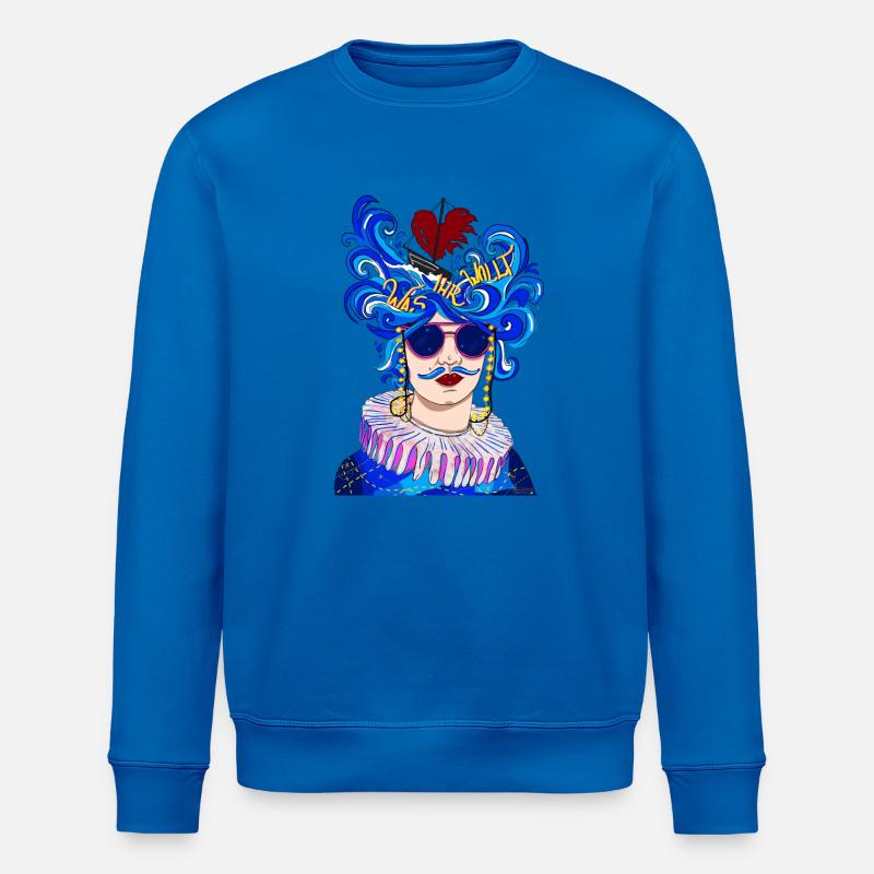 Ce que tu veux - Sweat bio ROLLER Stanley/Stella Unisexe - bleu roi
