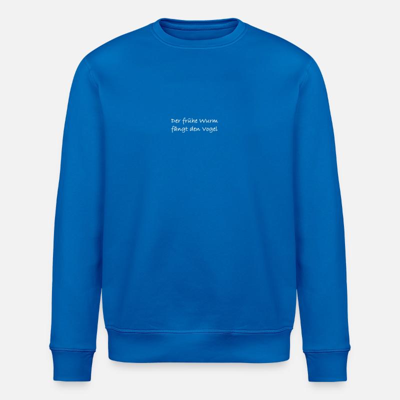 Le ver précoce - Sweat bio ROLLER Stanley/Stella Unisexe - bleu roi