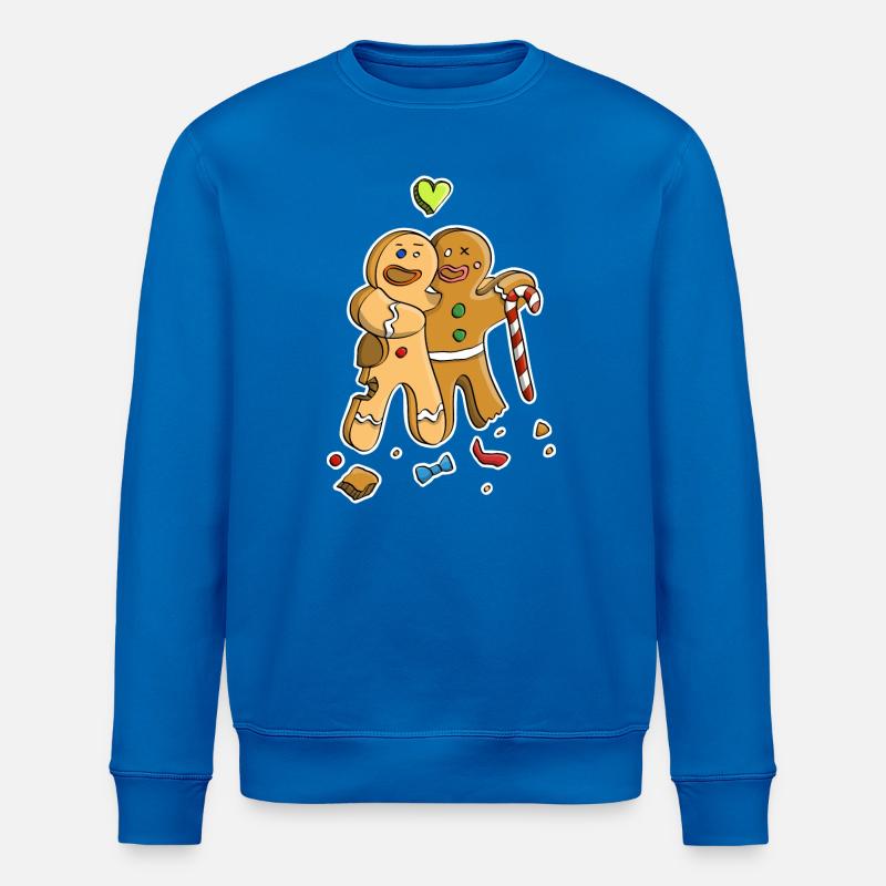 Lebkuchenmann/ Figuren Freundschaft & Streit - Stanley/Stella Unisex Bio-Sweatshirt ROLLER - Königsblau