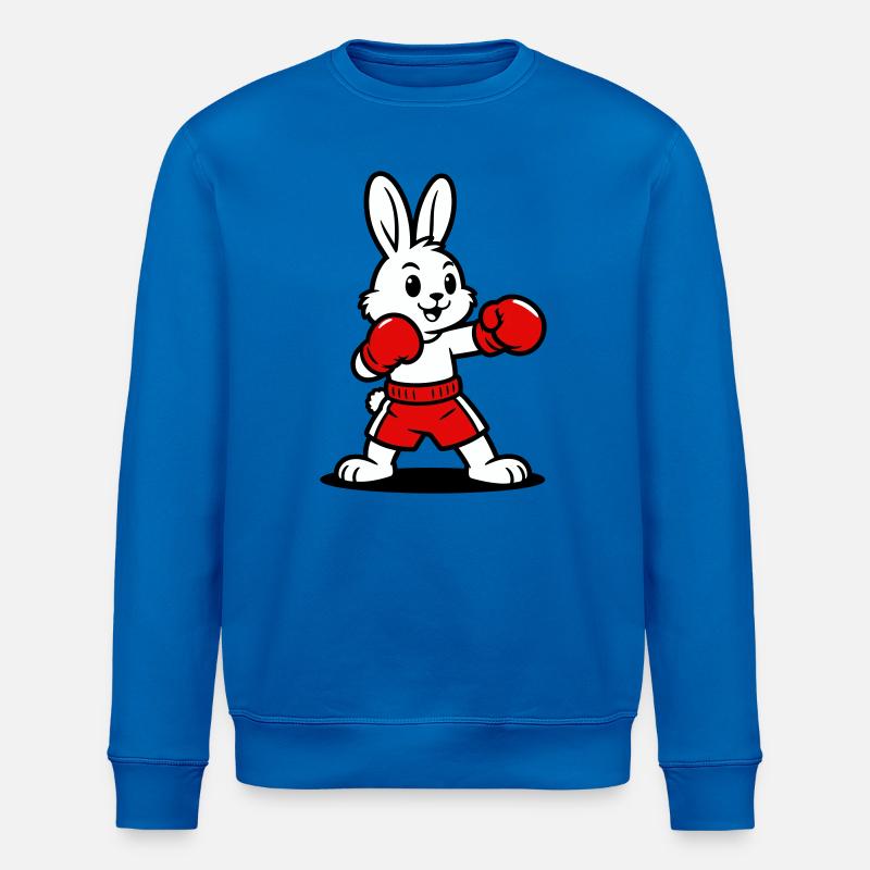 Boxe au lièvre - Sweat bio ROLLER Stanley/Stella Unisexe - bleu roi