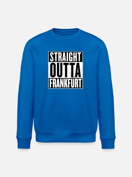 Straight Outta Frankfurt - Stanley/Stella Unisex Bio-Sweatshirt ROLLER - Königsblau