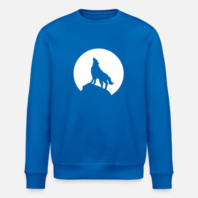 loup - Sweat bio ROLLER Stanley/Stella Unisexe - bleu roi